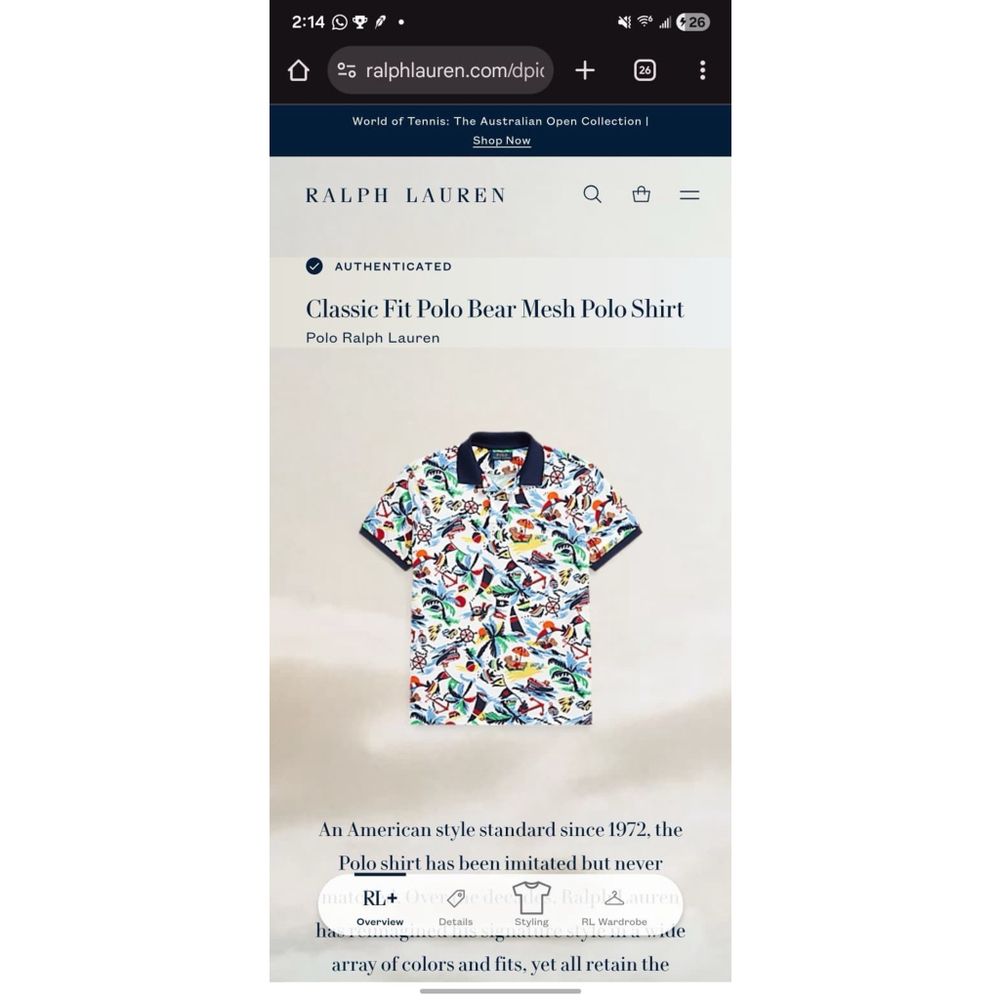 Polo Ralph Lauren Bear Nautical All-Over Beach Print Polo Shirt Men’s XL - Picture 13 of 14